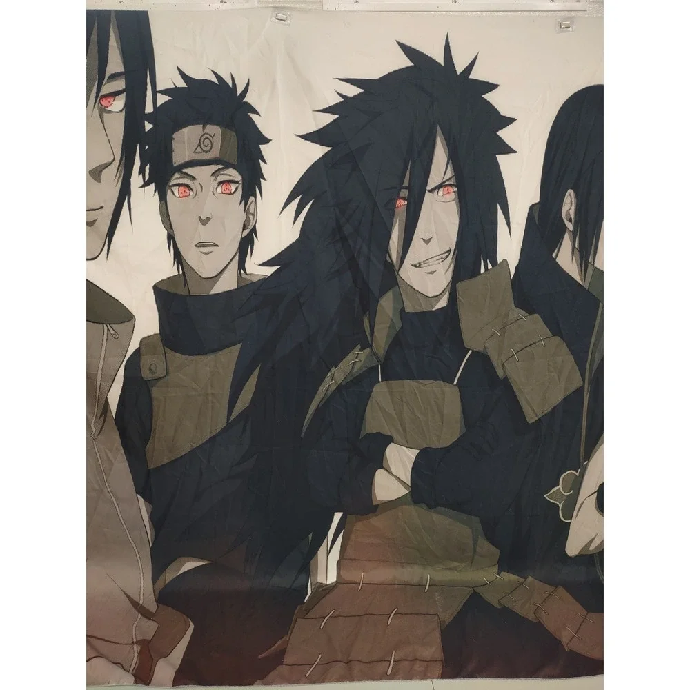 Naruto Shippuden Uchiha Clan Wall Tapestry Sasuke Itachi Madara Obito Shisui Art